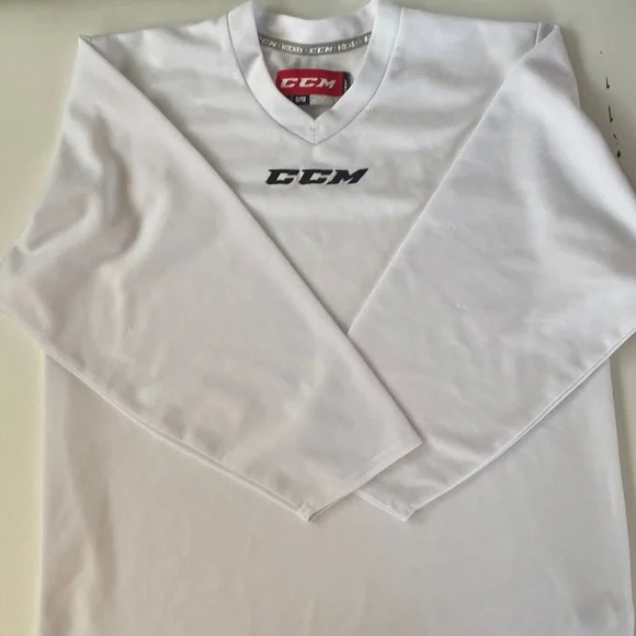 CCM hockey jersey size L. It has a mark in the back. See photos. - Picture 1 of 3